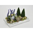 Fa keret fehér - 35x15x1,3 cm