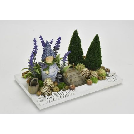 Fa keret fehér - 35x15x1,3 cm