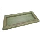 Fa keretes tálca - Zöld - 35x15 cm