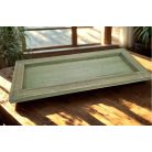 Fa keretes tálca - Zöld - 35x15 cm