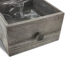 Fa fiók szürke - 18x18x10,5 cm