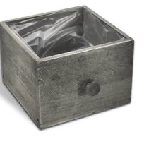 Fa fiók szürke - 15x15x10,5 cm