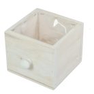  Kocka dekoláda fehér gombbal - 13x13x11 cm