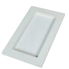 Fa keret négyzet alakú  - Fehér - 20x20cm