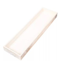 Fa tálca koptatott szürke - 35x10x3 cm