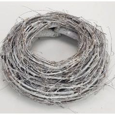 Fészek koszorú - Szürke - 25 cm