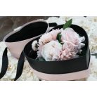 Rózsaszín szív alakú díszdoboz - 22 cm