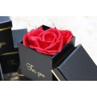 Mini kocka fekete díszdoboz - 8 cm