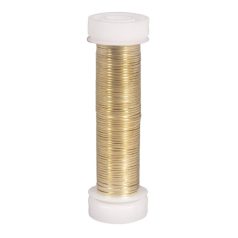 Fényes drót, lapos - Arany - 1 mm - 20 méter/tekercs