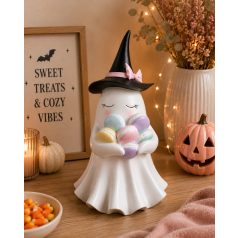 Szellem figura macaronnal - 20,5x18,3x37,7 cm