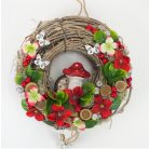 Bohém koszorú - Szürke - 40 cm, 45 cm