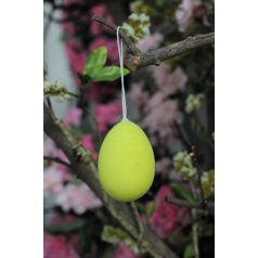 Sárga felfüggeszthető húsvéti tojás - 7 cm