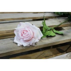 Rózsaszín mű virágzó rózsa - 74 cm