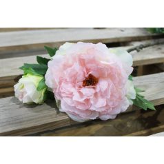 Rózsaszín mű bazsarózsa - 72 cm