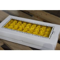 Szappanrózsa - Sárga - 6 cm - 50 db/csomag