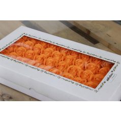 Szappanrózsa - Sötét narancs - 6 cm - 50 db/csomag