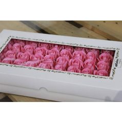 Szappanrózsa - 6 cm - Rózsaszín - 50 db/csomag