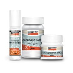 Decoupage ragasztó glitteres - 50ml, 100ml 