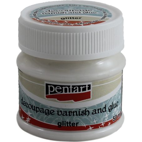 Decoupage ragasztó glitteres - 50ml, 100ml 