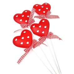 Szív betűző - 6,5x5,5 cm - 4 db/csomag 