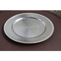 Ezüst dekor tálca - 30 cm