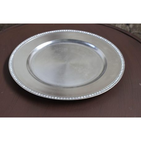 Ezüst dekor tálca - 30 cm