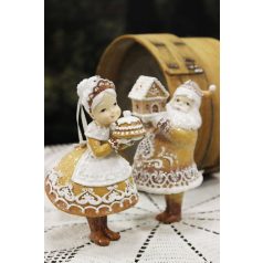 Felfüggeszthető mézeskalács nagypapa - 13 cm