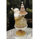 Mézeskalács figura fehér díszített - 43 cm