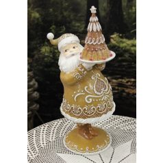 Mézeskalács figura fehér díszített - 43 cm