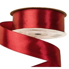Szatén szalag - Bordó - 2,5 cm x 22.86 méter