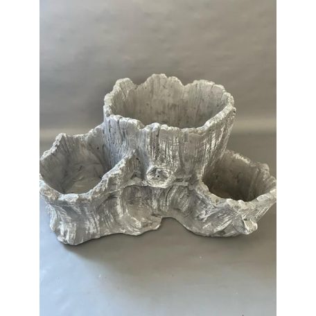 Beton kaspó - Fatörzs - 26x22x12 cm