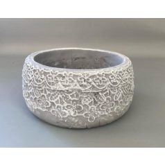Csipke mintás beton kaspó  - 15x6,5 cm   