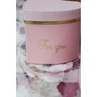 Rózsaszín szív alakú díszdoboz - 9 cm 