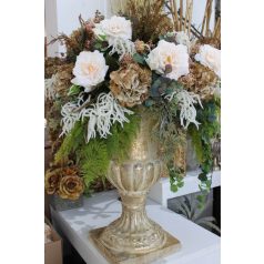 Krém-arany kolonális stílusú amfora - 75 cm  