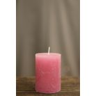 Sötét rózsaszín adventi gyertyák - 8x6 cm - 4 db-os szett