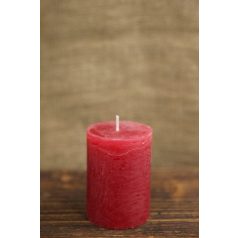 Adventi gyertyák - Piros - 8x6 cm - 4 db-os szett