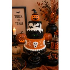 Halloween torta dekoráció - 19,5x19,5x41 cm