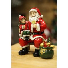 Piros Télapó karácsonyi figura - 16 cm