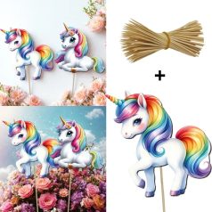 Nyomtatott dekorkarton - Unikornis szett - 2 db/csomag