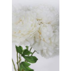 Fehér mű bazsarózsa csokor - 55 cm