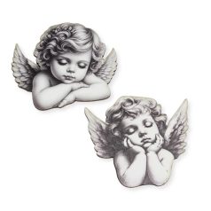 Nyomtatott dekorkarton - Angyalkák - 7 cm - 2 db/csomag