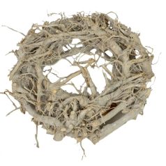 Vessző koszorú - Fehér - 28 cm