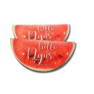 Hello nyár dinnyés fatábla - 7x 3,5 cm