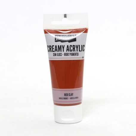 Pentart, krémes akrilfesték, selyemfényű, vörösagyag- 60 ml 