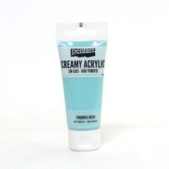   Pentart, krémes akrilfesték, selyemfényű, türkizzöld - 60 ml, 200 ml