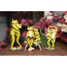 Táncoló békák - dekoratív szobrocska - 24 cm