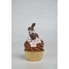 Csoki muffin, húsvéti nyulacskával - 16 cm