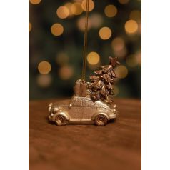 LUX arany függő karácsonyi autódísz - 6 cm   