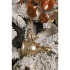 LUX arany karácsonyi díszmadár - 11 cm 