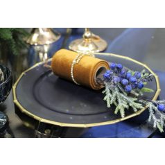 Karácsonyi tálca - kék matt - 33 cm